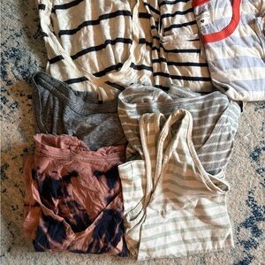 Striped and Tie-Dye Tank Tops /short sleeve Collection small medium mwl gap tart